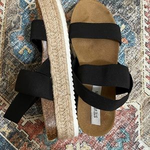 Steve Madden new white stripe sandals